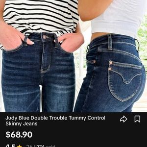 Judy Blue Double Trouble Tummy Control Skinny Jeans